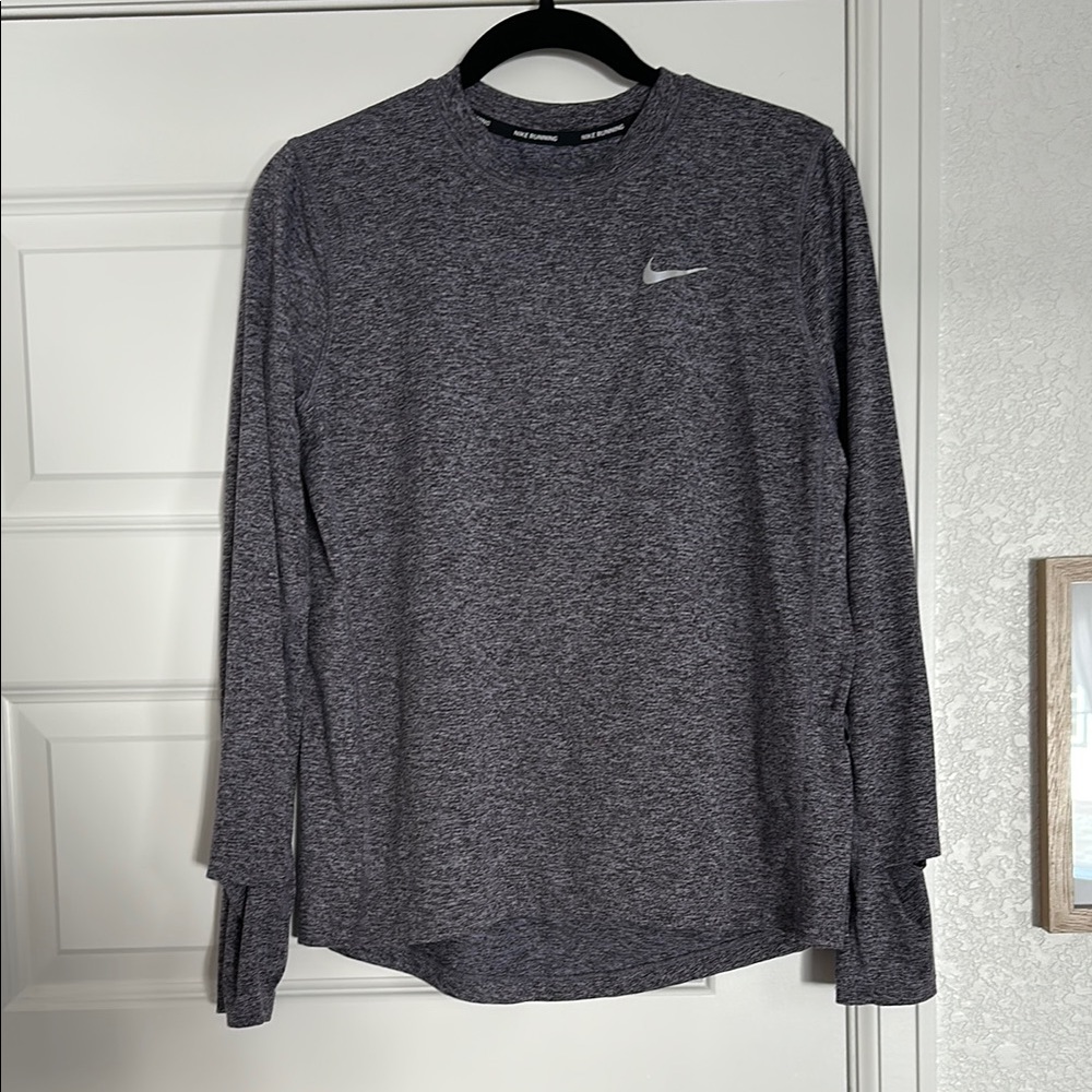 Nike womens Heathered purple Long Sleeve Tee